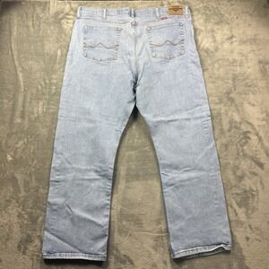 Wrangler Relaxed Boot Jeans Light Wash Denim Pants Men's Size 40x30